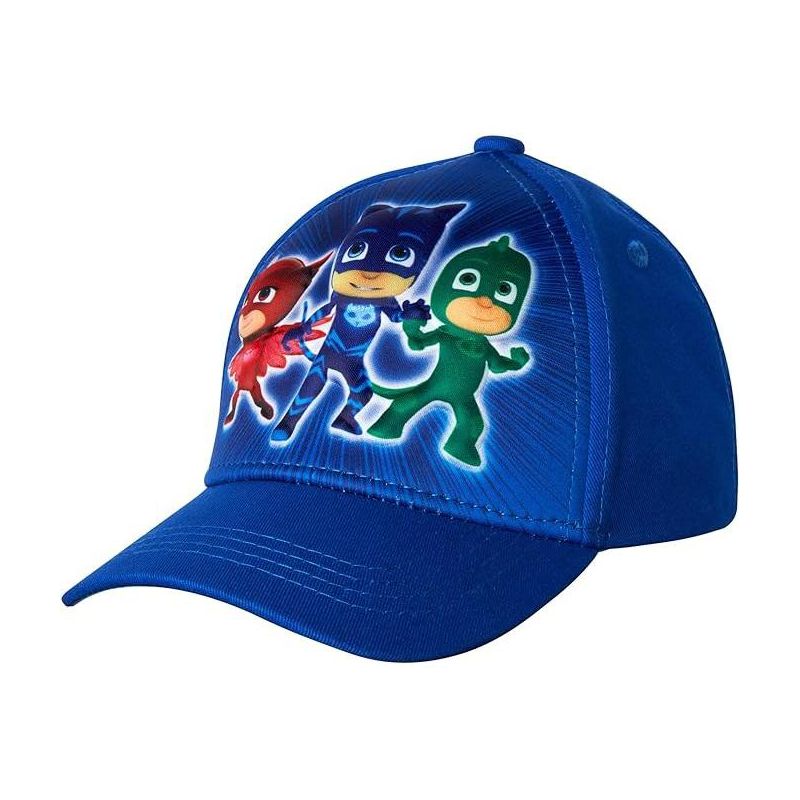 PJ Masks Boys' Baseball Cap - 3D Catboy, Owlette, Gekko Curved Brim Snap Back Hat (2T-7), 1 of 4