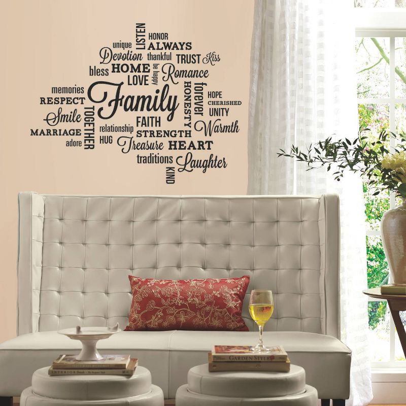 Family Quote Wall Decal Black - RoomMates, 4 of 9