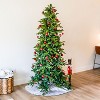 Sunnydaze Indoor Artificial Unlit Slim Christmas Tree with Metal Stand and Hinged Branches - Green - 4 of 4