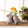 Melrose Stone Rabbit Planter 14.5"L - 2 of 2