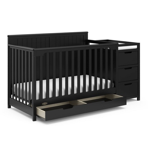 Graco Hadley 5 in 1 Convertible Crib And Changer With Drawer Black Target