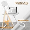 VINGLI Folding Chair Modern Iron Frame Accent with Woven Texture Panel, for Party Wedding Event Office Camping, 4 Pack - 2 of 4