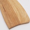 SEVOBAL Serving Platters Handmade Teak Wood Cheese and Bread Board with Asymmetrical Modern Design for Cakes, Appetizers, Brown, 6.25"*16"*0.7" - 4 of 4