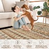 Runner Rug Vintage Distressed Geometric Hallway Carpet Machine Washable Non-Slip Indoor Long Rug Non-Shedding Accent Carpet - 4 of 4