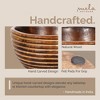Mela Artisans Wooden Bowl for Decor, Candies - Jasmine, Darma, Jai, Doon Valley - 2 of 4