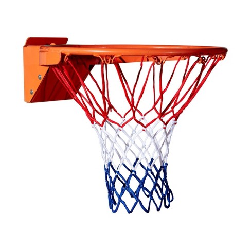 All-Weather Basketball Net Red+White+Blue Tri-Color Basketball Hoop Net 