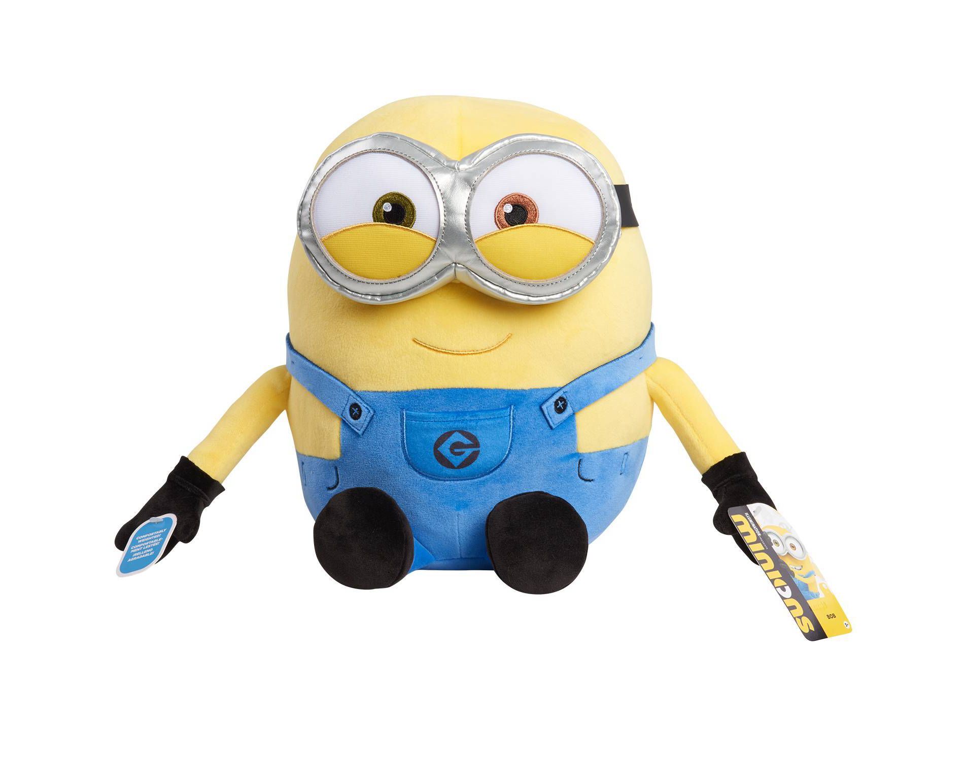 Despicable Me Bob Weighted Plush: Creative Thinking Stuffed Doll, Polyester Material, 12.5” Height