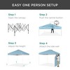 Best Choice Products 10x10ft Easy Setup Pop Up Canopy, Portable Tent w/ Side Wall, 1-Button Push, Case - 4 of 4