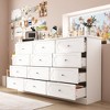 FUFU&GAGA White 12 Drawer Horizontal Dresser Bedroom Chest of Drawers - 2 of 4