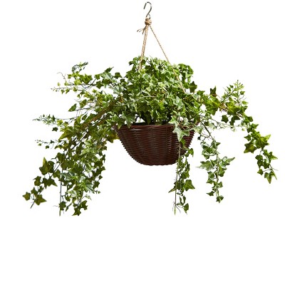 Nature Spring Artificial English Ivy Hanging Plant