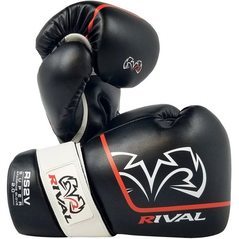 Rival Boxing RS4 Classic Hook and Loop Sparring Gloves Black 