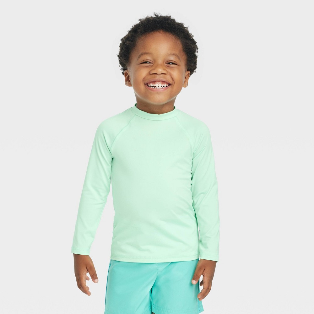 Toddler Rash Guard Top - Cat & Jack Green 4T