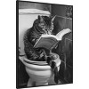 Amanti Art Literary Litter Box Cat by Niky Rahner Framed Canvas Wall Art - 2 of 4