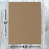 Hamilco Brown Kraft Cardstock Scrapbook Paper 8.5x11" Thick Blank Card Stock Heavy Weight 100 lb Cover - 50 Pack - 3 of 4