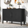 CAVINAS 47.2-Inch Farmhouse Sideboard,2-Door Retro Kitchen Storage Cabinets with Iron Handles & Adjustable Feet for Kitchen & Dining Room - 2 of 4