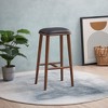 NicBex Mid-Century Modern Dining Chair/Bar Stool with Foam Cushion Linen Upholstery for Room Setting - 4 of 4