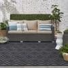 Nourison Versatile Solid Diamond Indoor Outdoor Flatweave Area Rug - 3 of 4