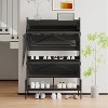 Shoe Cabinet, Shoe Rack with 2 Flip Drawers, Freestanding Shoe Storage Cabinet for Entryway - 2 of 4