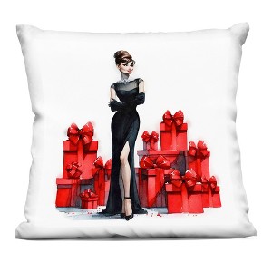 Stupell Industries Elegant Woman & Gifts Indoor Pillow, 18 x 18 - 1 of 3