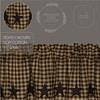 Black Star Scalloped Valance 16x72 - 3 of 4
