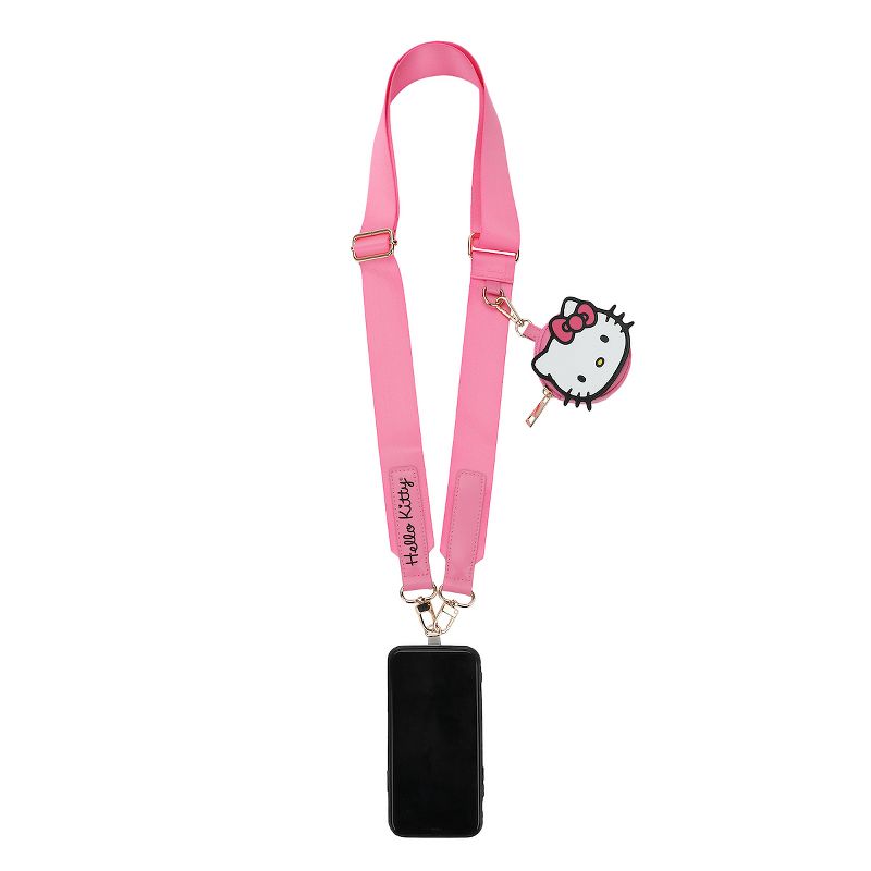 Hello Kitty Convertible Crossbody Cell Phone Lanyard Strap with Adjustable Shoulder Neck Strap. Travel Essential, 1 of 7