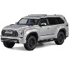2024 Toyota Sequoia Silver Metallic 1/64 Diecast Model Car by CM Model - 3 of 4
