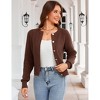 Clearlove Women's Lightweight Crewneck Button Up Cardigan Sweater - 4 of 4