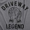 Mens Driveway Legend T Shirt Funny Pickup Basketball Player Hoops Lover Tee For Guys - Crazy Dog Men's T Shirt - 2 of 4