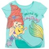 Disney Moana Princess Frozen Rapunzel Jasmine Belle Girls T-Shirt Tulle Skirt and Scrunchie 3 Piece Outfit Set Toddler - 4 of 4
