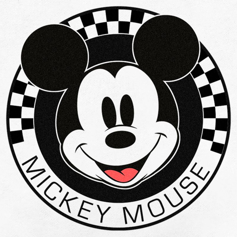 Men's Mickey & Friends Checkered Mickey Mouse Portrait Sweatshirt, 2 of 5