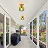 Parrot Uncle 6" Modern 1-Light Brass Semi-Flush Mount Ceiling Light - 2 of 4
