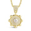 SHINE by Sterling Forever Etta Pendant Necklace - Gold - 3 of 3