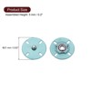Unique Bargains Alloy Invisible Durable High Hardness Buckle Fasteners Press Studs Buttons 5 Pcs - 2 of 4