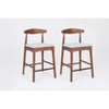 NicBex 24" Mid-Century Bar Stools Set of 2,Modern Counter Height Bar Stools with Padded Seat,Solid Wood Barstools for Kitchen Island & Dining - 2 of 4