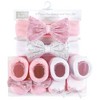 Hudson Baby Infant Girl Headband and Socks Set, Princess 4-Piece, 0-9 Months - 2 of 4