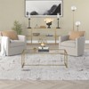 47.25 Inches Deep Gold Coffee Table - Henn&Hart - 3 of 4