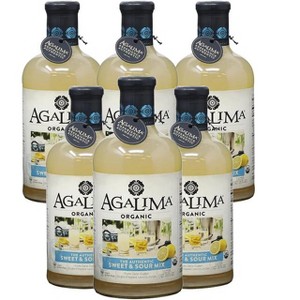 Agalima Organic Authentic Sweet and Sour Mix - All Natural, 1 Liter Bottles (18 Fl Oz)  Premium Pressed Lime and Blue Agave Nectar - 1 of 4
