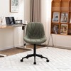 YOUNIKE Modern Upholstered Leather Home Office Desk Chair Swivel Adjustable Rolling Task Nail Tech Chair 24.41"Wx27.56"Dx(33.07-37.8)"H - 2 of 4
