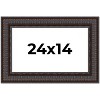 PosterPalooza | 3.5" Wide Ornate Brown Picture Frame - UV Acrylic, Backing Board, Hanging Hardware Included - 2 of 4
