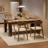 Rustic Farmhouse Dining Table 70.86" Long - 350lb Capacity, Solid MDF Top with Waterproof Coating, Seats 4-6, Easy Assembly - 2 of 4