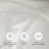 3 Piece Brushed Cotton Duvet Cover Set - Washed for Extra Softness - 100% Long Staple Sateen Weave Cotton - Becky Cameron - 4 of 4