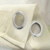 Lonnie 2-Piece Grommet Sheer Window Curtain Panel Beige by Rt Designers Collection - 3 of 4