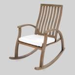 Cayo Acacia Wood Outdoor Patio Rocking Chair - Christopher Knight Home