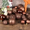 Aoibox Christmas Balls Ornaments Set 100pcs Shatterproof Decor Matte Shiny Glitter Hollow 3cm 4cm 6cm Holiday Tree Indoor - 2 of 4