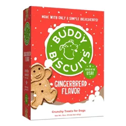 Buddy Biscuits Gingerbread Holiday Dog Treats - 16oz