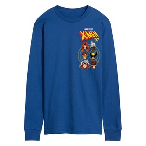 Men's - Marvel - X-Men Character Head Long Sleeve Graphic T-Shirt - 1 of 4