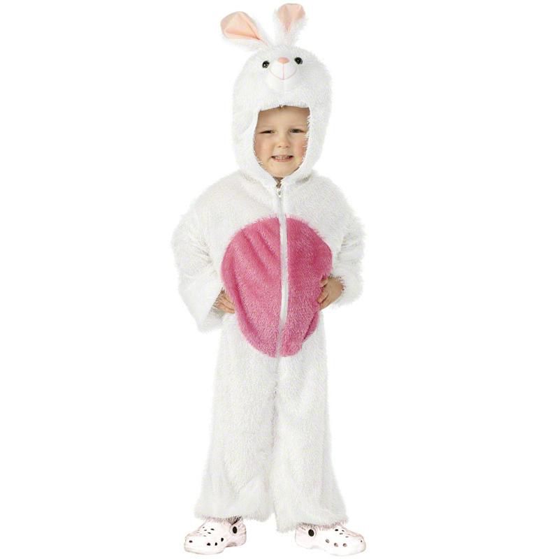 Smiffy White Bunny Jumpsuit Child Costume, Small, 1 of 2