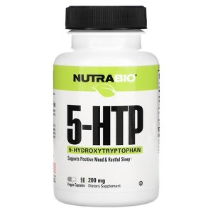 NutraBio 5-HTP, 200 mg, 90 Veggie Capsules - 1 of 2