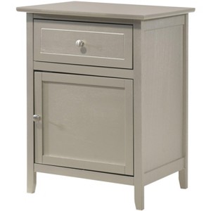 NicBex Nightstand with Drawer and Door Modern End Table with Large Storage Space for Bedroom,Living Room - 1 of 4