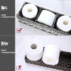 ATTOP Toilet Tank Topper Paper Basket - Multi Use Hand Woven Plastic Wicker Basket, Rustic Farmhouse Bathroom Decor, Countertop Organizer - 2 of 4